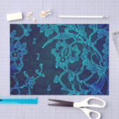 Parijse Vrouwelijke Victoriaans Gotische Marine Bl Tissuepapier (Craft)