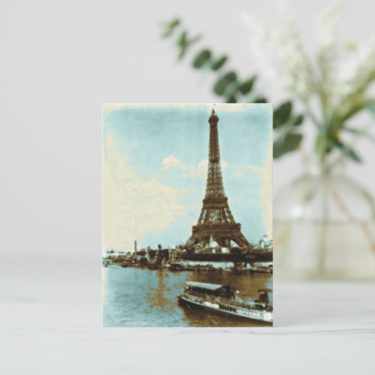  Parijse waterkleur Briefkaart (Staand voorkant)