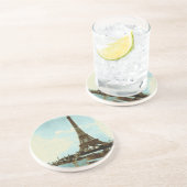  Parijse waterkleur Zandsteen Onderzetter (Zijkant)