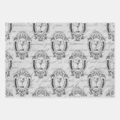 Parijse wijn inpakpapier vel (Voorkant)