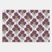 Parijse wijn met de status Burgundy en Gold Inpakpapier Vel (Voorkant 2)