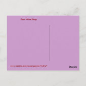Parijse wijnwinkel briefkaart (Achterkant)