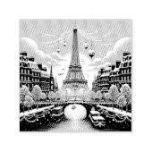 Parijse Winter Elegance - Kerstmis in de stad Zelfinktende Stempel (Design)