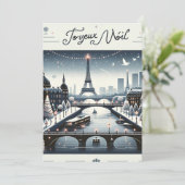 Parijse Winter Elegantie, Stad van licht Kaart (Staand voorkant)