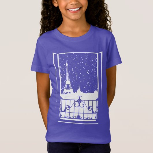 Parijse Winterblik T-shirt (Voorkant)
