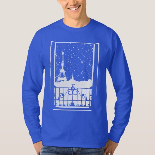 Parijse Winterblik T-shirt (Voorkant)