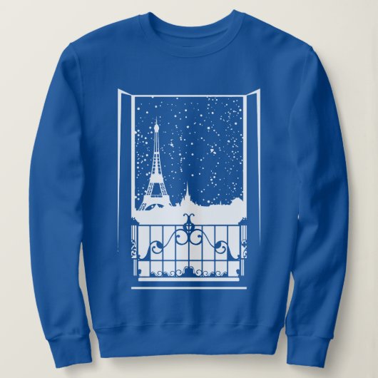 Parijse Winterblik Trui (Design voorkant)