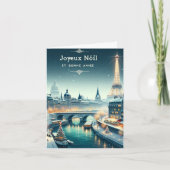 Parijse winterelegantie kaart (Voorkant)