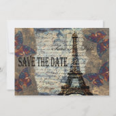 -Parijzenaar, behalve de datum Save The Date (Voorkant)