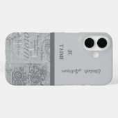 Parijzenaar verliefd op Frans schrijfpapier Case-Mate iPhone Case (Achterkant (horizontaal))