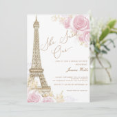 Parijzenaar ze zei oui Vrijgezellenfeest Kaart (Staand voorkant)