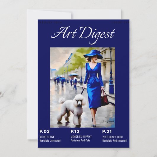 Parijzenaars en huisdieren platte Kaart (Voorkant)