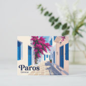 Parikia, Paros Griekenland Briefkaart (Staand voorkant)