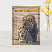 Paringsleeuwen Kaart (Gele Bloem)