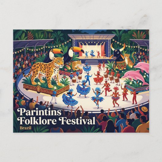 Parintins Folklore Festival Brazilië Briefkaart (Voorkant)