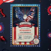 Pariotic All American Eagle Verjaardagsfeest Kaart