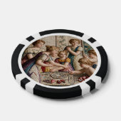 Paris 1790's Roulette Liefde & Kans POKER FICHES  Chips (Enkel)