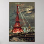 Paris 1889 - Expostion Universelle Eiffel Tower Poster (Voorkant)