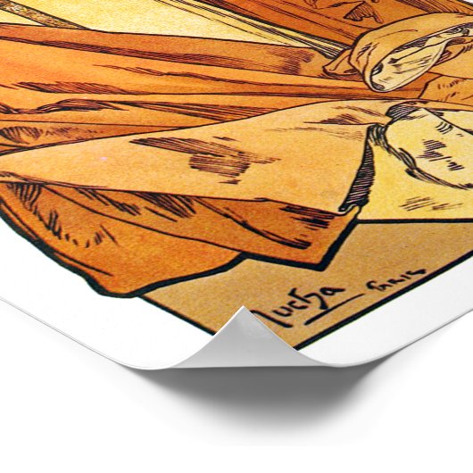 Paris 1900, Alphonse Mucha Poster (Hoek)