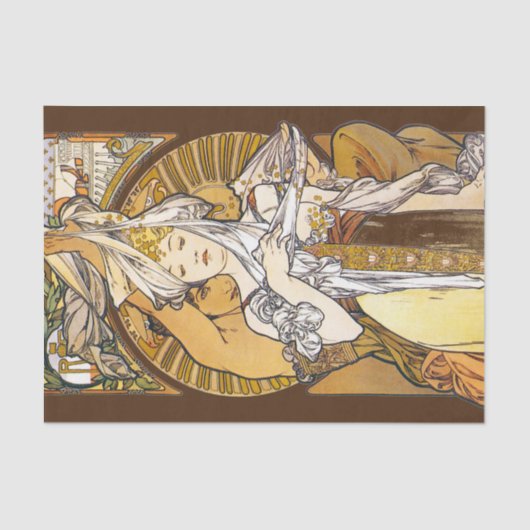 Paris 1900, Alphonse Mucha Tissuepapier (Voorkant)