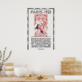 Paris 1925 Art Deco Tentoonstelling Poster Ingelij (Keuken)