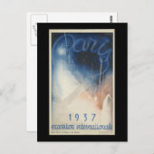Paris 1937 expositie internationale briefkaart (Voorkant / Achterkant)