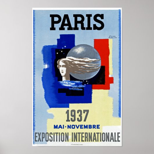 Paris 1937 ~ Exposition Internationale Poster (Voorkant)