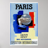 Paris 1937 ~ Exposition Internationale Poster (Voorkant)