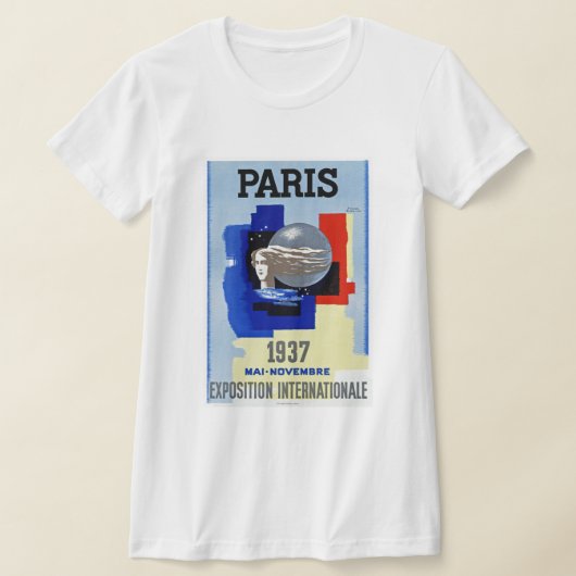 Paris 1937 ~ Exposition Internationale T-shirt (Laagn)