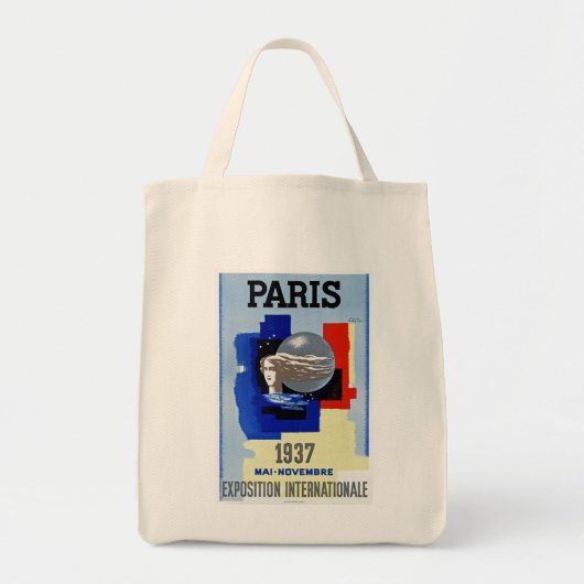Paris 1937 ~ Exposition Internationale Tote Bag (Voorkant)
