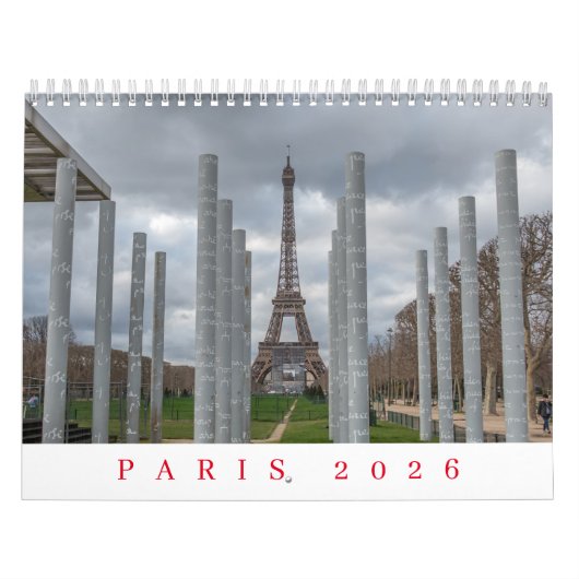 Paris 2026 kalender (Hoes)