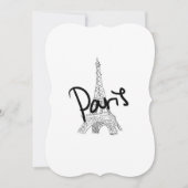 Paris 5x7 Uitnodiging (Voorkant)