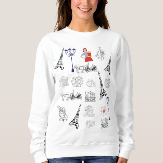 Paris Aesthetic Hoodie Trui (Voorkant)
