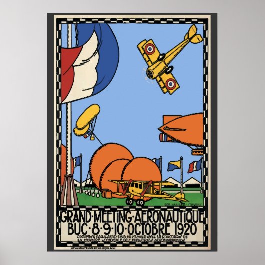 Paris Air Show 1920, stijl Poster (Voorkant)