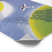 Paris Airline Travel Poster (Hoek)