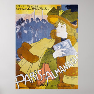 Paris Almanach door Georges de Feure -  Poster