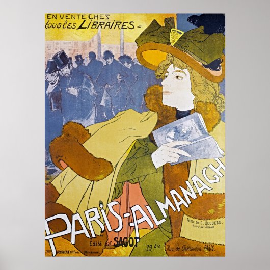 Paris Almanach door Georges de Feure - Poster (Voorkant)