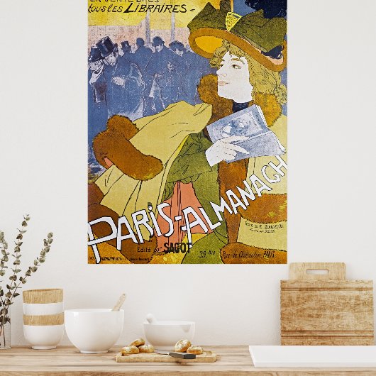 Paris Almanach door Georges de Feure -  Poster (Keuken)