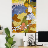 Paris Almanach door Georges de Feure - Poster (Thuiskantoor)