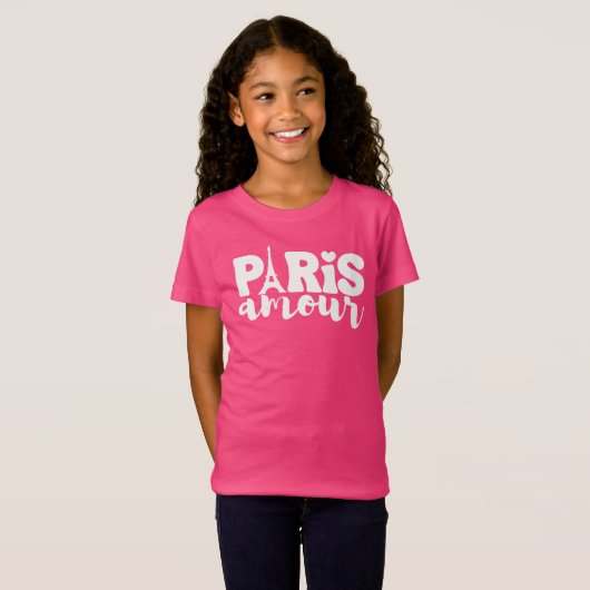 Paris Amour Kinder Shirt (Voorkant volledig)