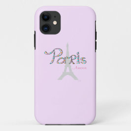 PARIS Amour met Eiffeltoren Case-Mate iPhone Case