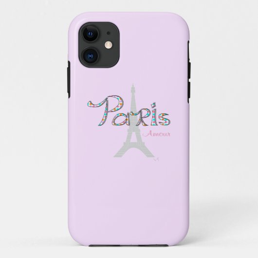 PARIS Amour met Eiffeltoren Case-Mate iPhone Case (Achterkant)
