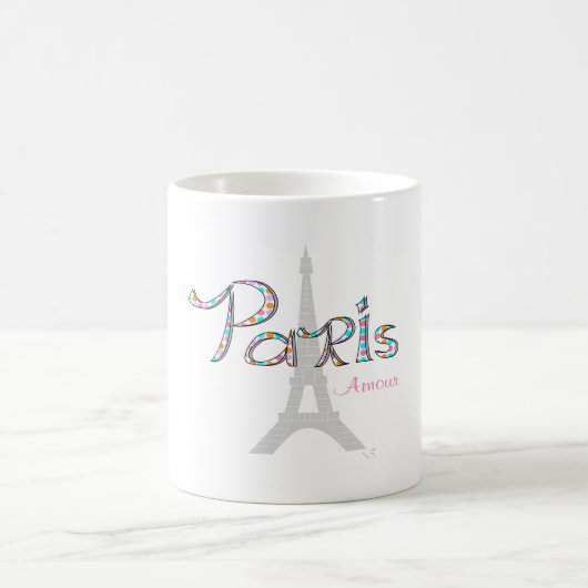 PARIS Amour met Eiffeltoren Koffiemok (Center)