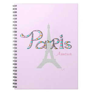 PARIS Amour met Eiffeltoren Notitieboek