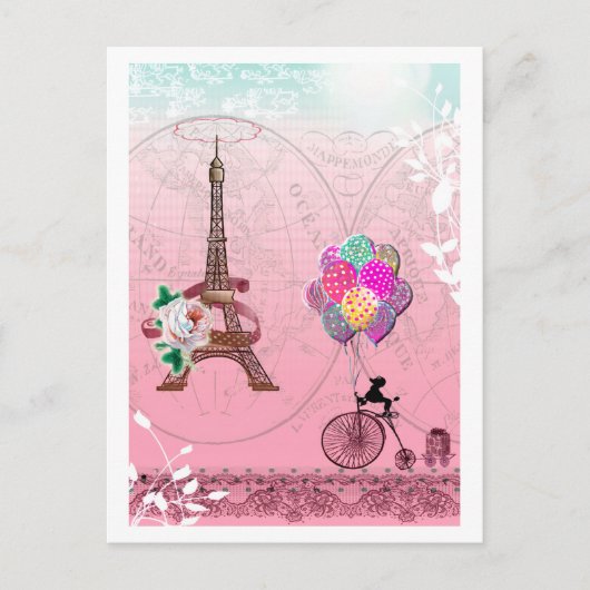 Paris Ansichtkaart Briefkaart (Voorkant)