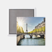 Paris Ansichtkaart (isParis7) Magneet (Voorkant / Achterkant)