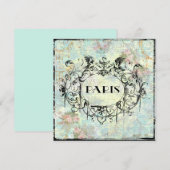 Paris Antiek Style  Uitnodiging (Voorkant / Achterkant)