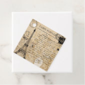 Paris Antieke Eiffeltoren Bedankjes Labels (In situ)