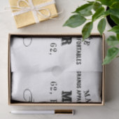 Paris Apartement Typografie Tissuepapier (Geschenk)