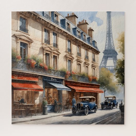 Paris aquarel schildering  legpuzzel (Verticaal)